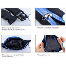 Load image into Gallery viewer, Adjustable Gym Bag Waterproof Sports Bag Running Waist Bag Pocket Running Cycling Jogging Waist Belt Pack Phone Pouch Pocket
