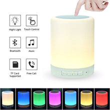 Load image into Gallery viewer, Night Light with Bluetooth Speaker, Smart Touch Sensor Bedside Lamp
