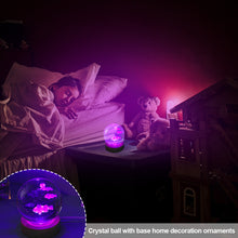 Load image into Gallery viewer, Crystal Ball with Light Base Night Lamp 3D Laser Engraved Sphere Ball Gifts Glass Ball with Wooden Base Christmas Gifts Valentines' Day Gifts for Girlfriends
