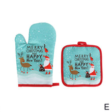 Load image into Gallery viewer, 2Pcs Christmas Oven Mitts Gloves Set Merry Christmas Decorations for Home Kitchen Christmas Ornaments Xmas New Year 2022 Gifts
