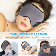 Load image into Gallery viewer, Soft Comfortable Bluetooth Sleeping Headphones Eye Mask Sleep Music Intelligent Bluetooth Headband Elastic Wireless Music Earphones

