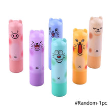 Load image into Gallery viewer, Moisturizing Anti Aging Long Lasting Portable Lip Balm Pure Natural Ingredients Lipstick Lip Balm Fix Dry Lips Cute Cartoon Lip Care
