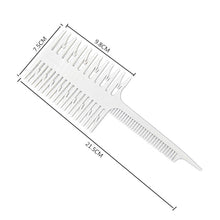 Load image into Gallery viewer, Professional Hair Comb Hair Dyeing Highlight Hair Brush Fish Wide Tooth Zone Comb Barber Hairdressing Comb Hair Styling Tool
