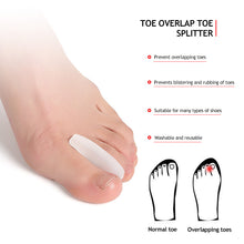 Load image into Gallery viewer, Bunion Bone Ectropion Adjuster Silicone Toes Separator Big Foot Hallux Valgus Splitter Corrector Feet Care Thumb Valgus Protector
