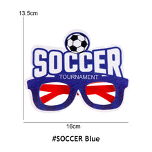 Load image into Gallery viewer, Qatar World Cup Glasses Decoration Photo Props Football World Cup Fan Supplies Party Glasses Soccer Fighting Glasses
