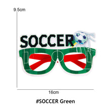 Load image into Gallery viewer, Qatar World Cup Glasses Decoration Photo Props Football World Cup Fan Supplies Party Glasses Soccer Fighting Glasses
