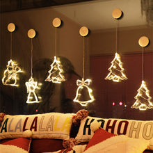 Load image into Gallery viewer, Navidad Christmas Decoration Santa Claus Elk LED Light Suction Cup Window Pendant Lamp Xmas New Year 2023 Home Decor
