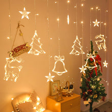 Load image into Gallery viewer, Navidad Christmas Decoration Santa Claus Elk LED Light Suction Cup Window Pendant Lamp Xmas New Year 2023 Home Decor
