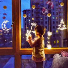 Load image into Gallery viewer, Navidad Christmas Decoration Santa Claus Elk LED Light Suction Cup Window Pendant Lamp Xmas New Year 2023 Home Decor
