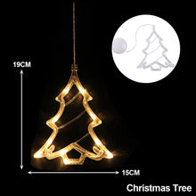 Load image into Gallery viewer, Navidad Christmas Decoration Santa Claus Elk LED Light Suction Cup Window Pendant Lamp Xmas New Year 2023 Home Decor
