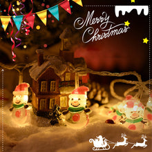 Load image into Gallery viewer, Christmas Decoration LED Light String Snowflake Snowman Santa Claus Christmas Tree String Light Xmas Tree Ornament For Home
