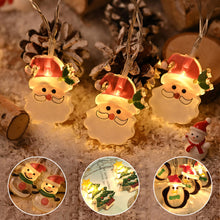 Load image into Gallery viewer, Christmas Decoration LED Light String Snowflake Snowman Santa Claus Christmas Tree String Light Xmas Tree Ornament For Home
