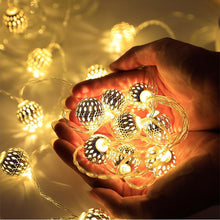 Load image into Gallery viewer, Moroccan String Light Hanging Lamp Decorative For Party Wedding Christmas Decor Xmas Tree Ornament Holiday Lighting
