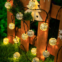 Load image into Gallery viewer, Moroccan String Light Hanging Lamp Decorative For Party Wedding Christmas Decor Xmas Tree Ornament Holiday Lighting
