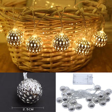 Load image into Gallery viewer, Moroccan String Light Hanging Lamp Decorative For Party Wedding Christmas Decor Xmas Tree Ornament Holiday Lighting
