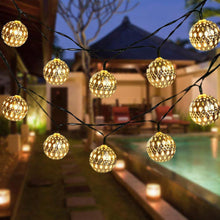 Load image into Gallery viewer, Moroccan String Light Hanging Lamp Decorative For Party Wedding Christmas Decor Xmas Tree Ornament Holiday Lighting
