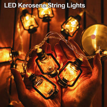 Load image into Gallery viewer, Fairy Lights LED Retro Kerosene Lamp String Lights Christmas Light Battery Powered Outdoor Home Christmas Decoration Xmas Navidad
