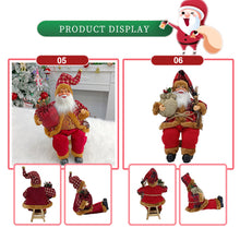 Load image into Gallery viewer, 35cm Santa Claus Doll Christmas Tree Ornament Merry Christmas Decorations For Home Xmas Navidad Gifts New Year 2023
