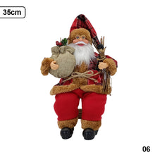 Load image into Gallery viewer, 35cm Santa Claus Doll Christmas Tree Ornament Merry Christmas Decorations For Home Xmas Navidad Gifts New Year 2023
