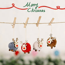 Load image into Gallery viewer, Cute Elk Felt Christmas Tree Ornaments All I Want For Christmas is Fuel New Year Christmas Tree Hanging Pendant Xmas Decoration
