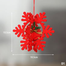 Load image into Gallery viewer, 2023 New Year 3D Christmas Ornament Wooden Hanging Pendants Star Xmas Tree Bell Christmas Tree Decorations For Home Navidad
