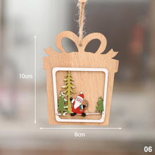 Load image into Gallery viewer, 2023 New Year 3D Christmas Ornament Wooden Hanging Pendants Star Xmas Tree Bell Christmas Tree Decorations For Home Navidad
