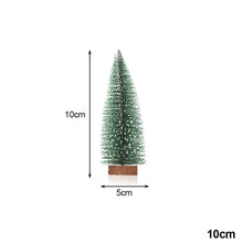 Load image into Gallery viewer, 10-30cm Mini LED Christmas Tree Sisal Silk Cedar Small Xmas Tree For Home Room Decor Gold Silver Blue Green White Mini Tree
