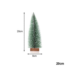 Load image into Gallery viewer, 10-30cm Mini LED Christmas Tree Sisal Silk Cedar Small Xmas Tree For Home Room Decor Gold Silver Blue Green White Mini Tree

