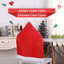 Load image into Gallery viewer, 1Pc/10Pcs Christmas Non-woven Chair Cover Dinner Table Chair Back Decor for Home Xmas Decoration New Year Party Supplies
