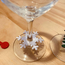 Load image into Gallery viewer, 10Pcs Felt Wine Glass Ring Card Christmas Cup Decoration Card Home Decoration Table Xmas New Year Eve Party Supplies

