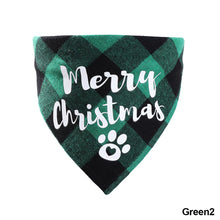 Load image into Gallery viewer, Christmas Pet Hat Cute Plaid Saliva Towel for Dog Cat Dress Up Supplies Lovely Design Marry Christmas Winter Xmas Clothes Pet Accessories
