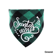 Load image into Gallery viewer, Christmas Pet Hat Cute Plaid Saliva Towel for Dog Cat Dress Up Supplies Lovely Design Marry Christmas Winter Xmas Clothes Pet Accessories
