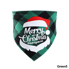 Load image into Gallery viewer, Christmas Pet Hat Cute Plaid Saliva Towel for Dog Cat Dress Up Supplies Lovely Design Marry Christmas Winter Xmas Clothes Pet Accessories
