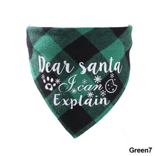 Load image into Gallery viewer, Christmas Pet Hat Cute Plaid Saliva Towel for Dog Cat Dress Up Supplies Lovely Design Marry Christmas Winter Xmas Clothes Pet Accessories
