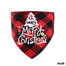 Load image into Gallery viewer, Christmas Pet Hat Cute Plaid Saliva Towel for Dog Cat Dress Up Supplies Lovely Design Marry Christmas Winter Xmas Clothes Pet Accessories
