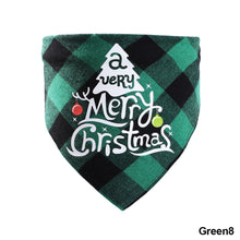 Load image into Gallery viewer, Christmas Pet Hat Cute Plaid Saliva Towel for Dog Cat Dress Up Supplies Lovely Design Marry Christmas Winter Xmas Clothes Pet Accessories
