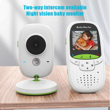 Load image into Gallery viewer, Baby Monitor VB602 IR Night Vision Temperature Monitor Lullabies Intercom VOX Mode Video Baby Camera Walkie Talkie Babysitter
