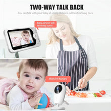 Load image into Gallery viewer, 4.3 inch Wireless Video Baby Monitor Sitter portable Baby Nanny IR LED Night Vision intercom Surveillance Security Camera VB608
