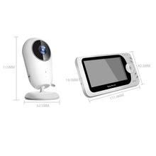 Load image into Gallery viewer, 4.3 inch Wireless Video Baby Monitor Sitter portable Baby Nanny IR LED Night Vision intercom Surveillance Security Camera VB608
