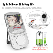 Load image into Gallery viewer, Wireless LCD Audio Video Baby Monitor VB605 Radio Nanny Music Intercom IR 24h Portable Baby Camera Baby Walkie Talkie Babysitter
