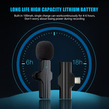 Load image into Gallery viewer, K18 Wireless Lavalier Gaming Microphone For Phone Noise Reduction Microfone Sem Fio Microphone Portable Speaker Audio Live Mic

