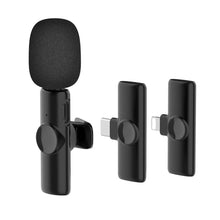 Load image into Gallery viewer, K11 Wireless Lavalier Microphone Portable Audio Video Recording Interview Mini Mic for Android Youtube Game Live Broadcast
