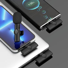 Load image into Gallery viewer, K11 Wireless Lavalier Microphone Portable Audio Video Recording Interview Mini Mic for Android Youtube Game Live Broadcast
