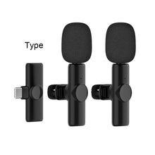 Load image into Gallery viewer, K11 Wireless Lavalier Microphone Portable Audio Video Recording Interview Mini Mic for Android Youtube Game Live Broadcast
