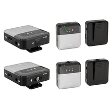 Load image into Gallery viewer, Wireless Square K62 20M Transmission Wireless Lavalier Microphone Recording Lapel Mini Mic for iPhone Android Camera Laptop
