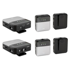 Load image into Gallery viewer, Wireless Square K62 20M Transmission Wireless Lavalier Microphone Recording Lapel Mini Mic for iPhone Android Camera Laptop
