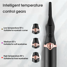 Load image into Gallery viewer, Electric Eyelash Curler Portable Electric USB Charging Heated Eyelash Curler Three-speed Temperature Control Eyelash Curler
