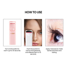 Load image into Gallery viewer, USB Charging Electric Eyelash Curler Portable Constant Temperature Electric Heated Eyelash Curler Lasting Shaping Eyelash Curler

