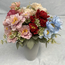 Load image into Gallery viewer, 6 Forks/Bouquet Artificial Flower Silk Peony Fake Flowers Artificial Plant Decorative Flowers Home Decor Wedding Decoration
