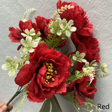 Load image into Gallery viewer, 6 Forks/Bouquet Artificial Flower Silk Peony Fake Flowers Artificial Plant Decorative Flowers Home Decor Wedding Decoration
